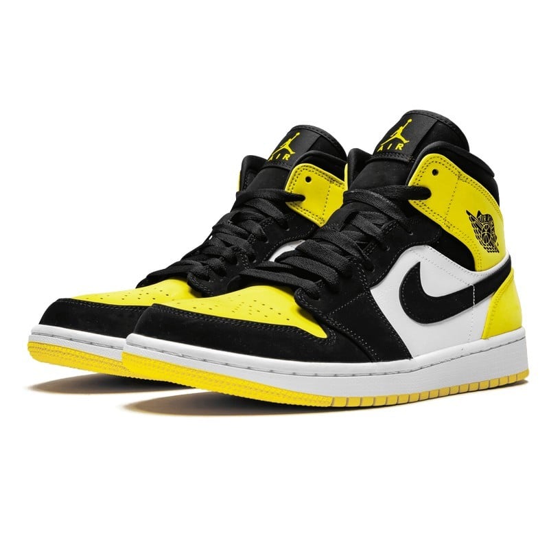 Air Jordan Air Jordan 1 Mid Yellow Toe Black - 852542-071