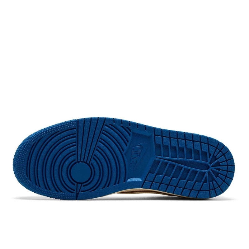 Air Jordan Air Jordan 1 Retro Low OG SP Fragment x Travis Scott Sail Military Blue - DM7866-104