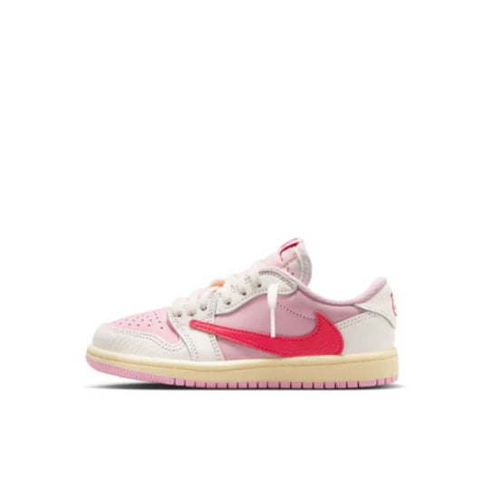 Air Jordan Air Jordan 1 Retro Low OG SP Travis Scott Sail Tropical Pink (PS) - IQ7605-101