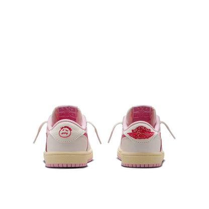 Air Jordan Air Jordan 1 Retro Low OG SP Travis Scott Sail Tropical Pink (PS) - IQ7605-101
