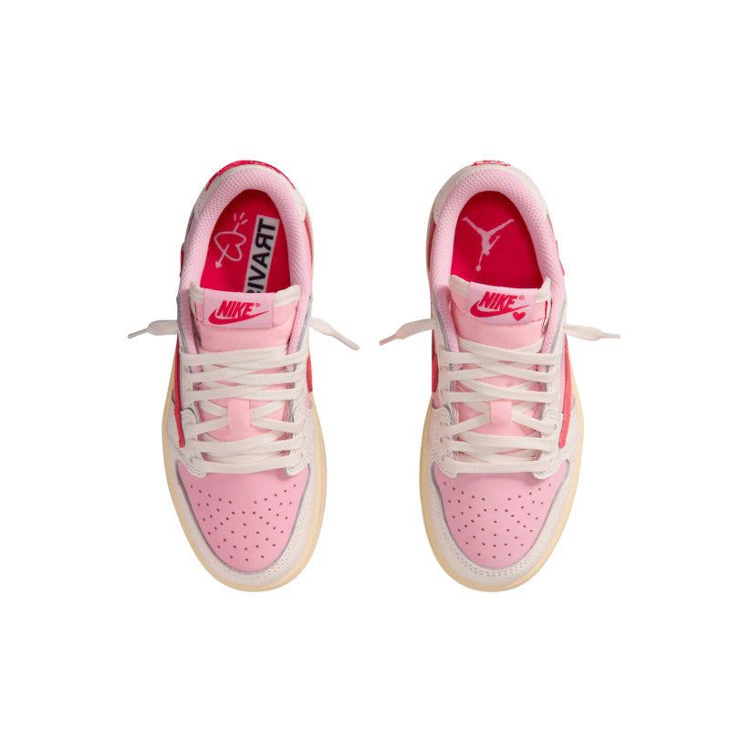 Air Jordan Air Jordan 1 Retro Low OG SP Travis Scott Sail Tropical Pink (PS) - IQ7605-101