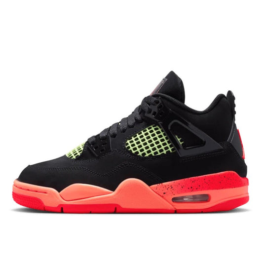 Air Jordan Air Jordan 4 Retro Black Bright Mango Barely Volt Infrared 23 - II1271-001