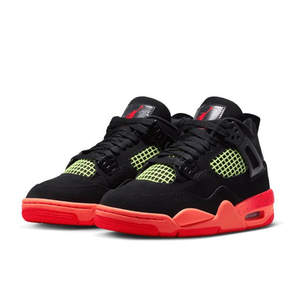 Air Jordan Air Jordan 4 Retro Black Bright Mango Barely Volt Infrared 23 - II1271-001