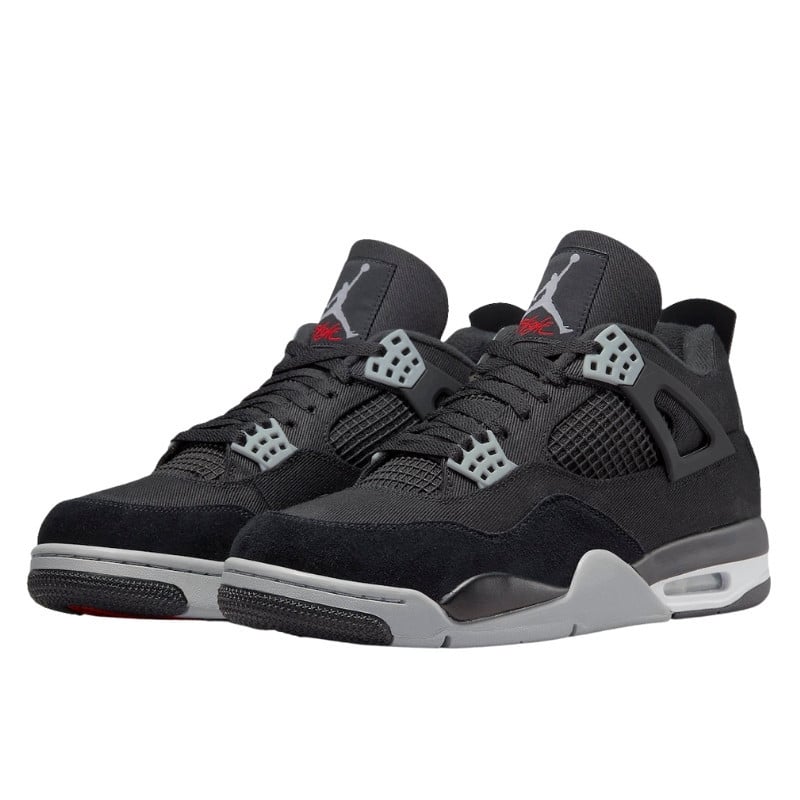 Air Jordan Air Jordan 4 Black Canvas - DH7138-006 / DV0553-006