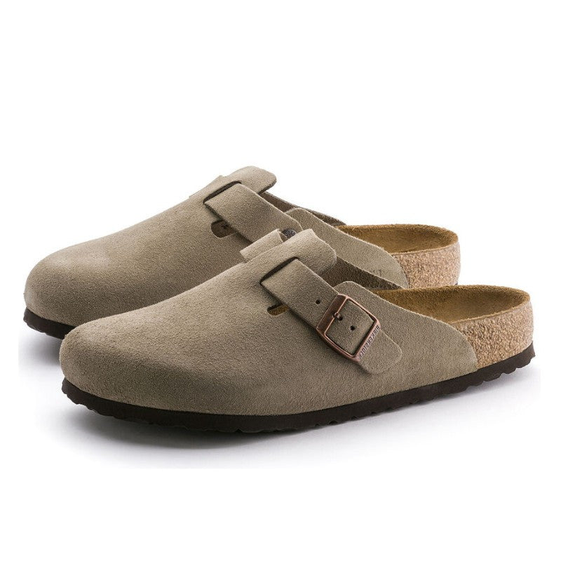 Birkenstock Boston Soft Footbed Suede Taupe - 0560771
