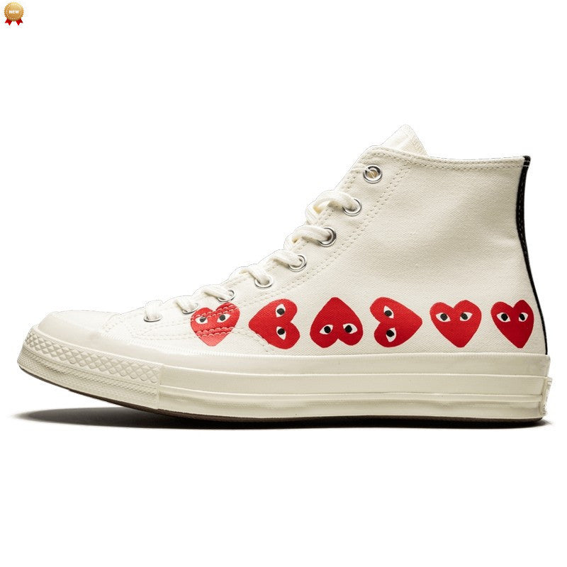 Converse Chuck Taylor All Star 70 Hi Comme des Garcons PLAY Multi-Heart White - 162972C