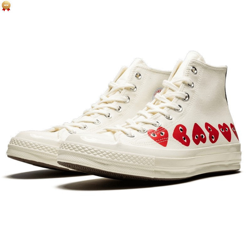 Converse Chuck Taylor All Star 70 Hi Comme des Garcons PLAY Multi-Heart White - 162972C