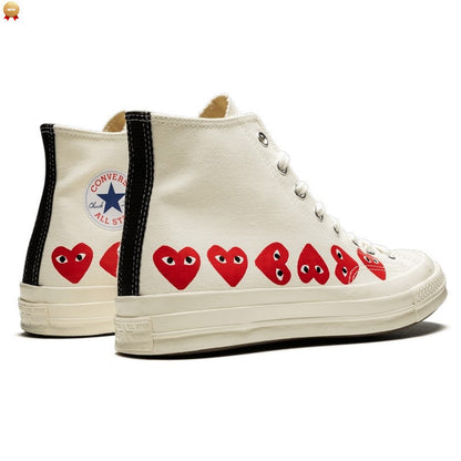 Converse Chuck Taylor All Star 70 Hi Comme des Garcons PLAY Multi-Heart White - 162972C