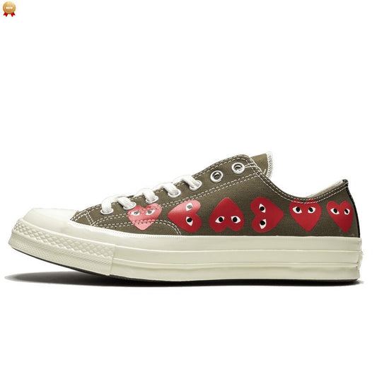 Converse Chuck Taylor All-Star 70s Ox Comme des Garçons PLAY Multi Heart Green - 162976C