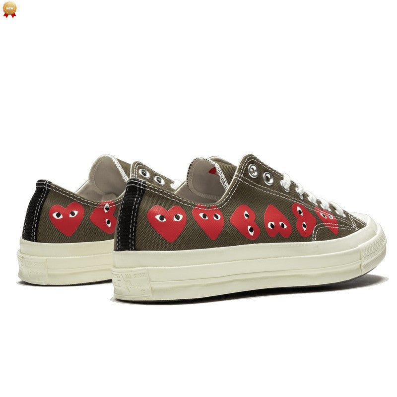 Converse Chuck Taylor All-Star 70s Ox Comme des Garçons PLAY Multi Heart Green - 162976C