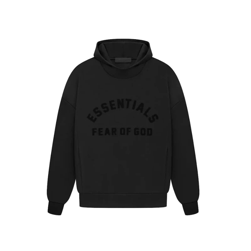 Fear of God Fear of God Essentials Arch Logo Hoodie Jet Black - 192SP232050F