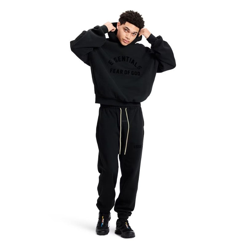 Fear of God Fear of God Essentials Arch Logo Hoodie Jet Black - 192SP232050F