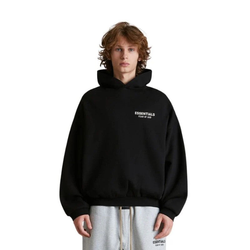 Fear Of God Fear of God Essentials Fleece Hoodie (FW24) Black - 192HO246250F