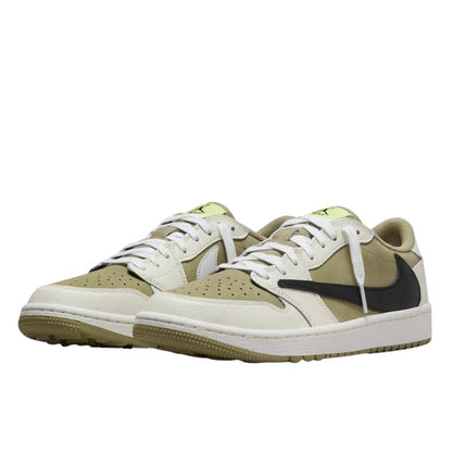 Air Jordan Air Jordan 1 Retro Low Golf Travis Scott Neutral Olive - FZ3124-200