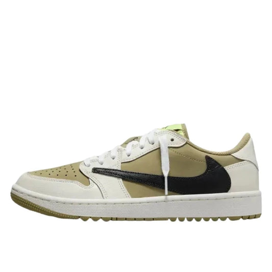 Air Jordan Air Jordan 1 Retro Low Golf Travis Scott Neutral Olive - FZ3124-200