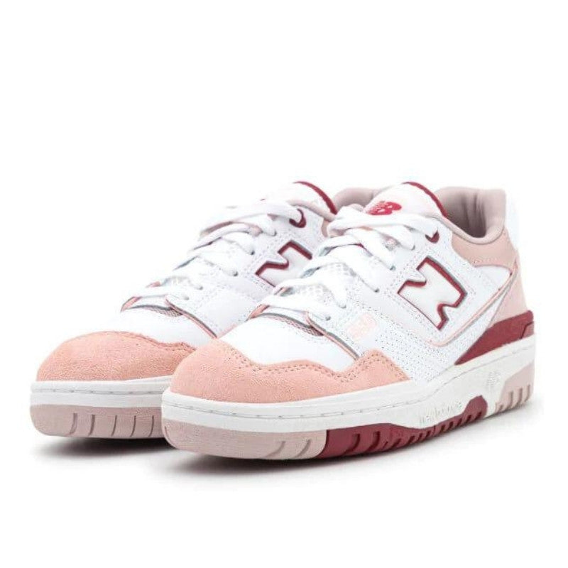 New Balance 550 White Scarlet Pink - BBW550ZV