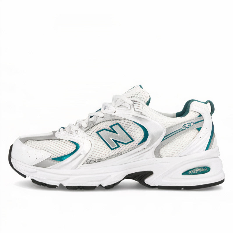 New Balance 530 White Silver Green - MR530AB