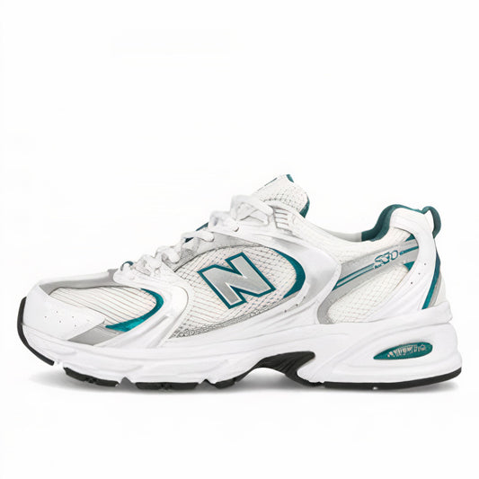 New Balance 530 White Silver Green - MR530AB