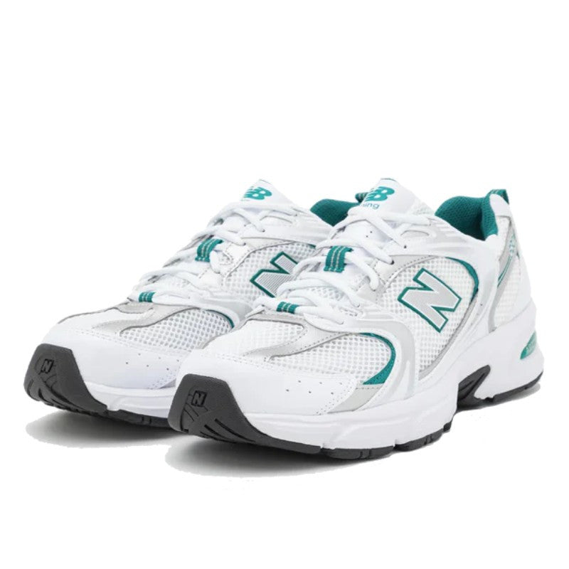 New Balance 530 White Silver Green - MR530AB