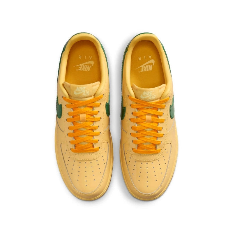 Nike Air Force 1 Low Patent Leather Topaz Gold Pine Green - IO4489-700