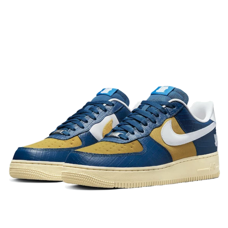 Nike Air Force 1 Low SP Undefeated 5 On It Blue Yellow Croc - DM8462-400