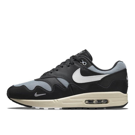 Nike Air Max 1 Patta Black Grey (Special Box + Bracelet) - DQ0299-001