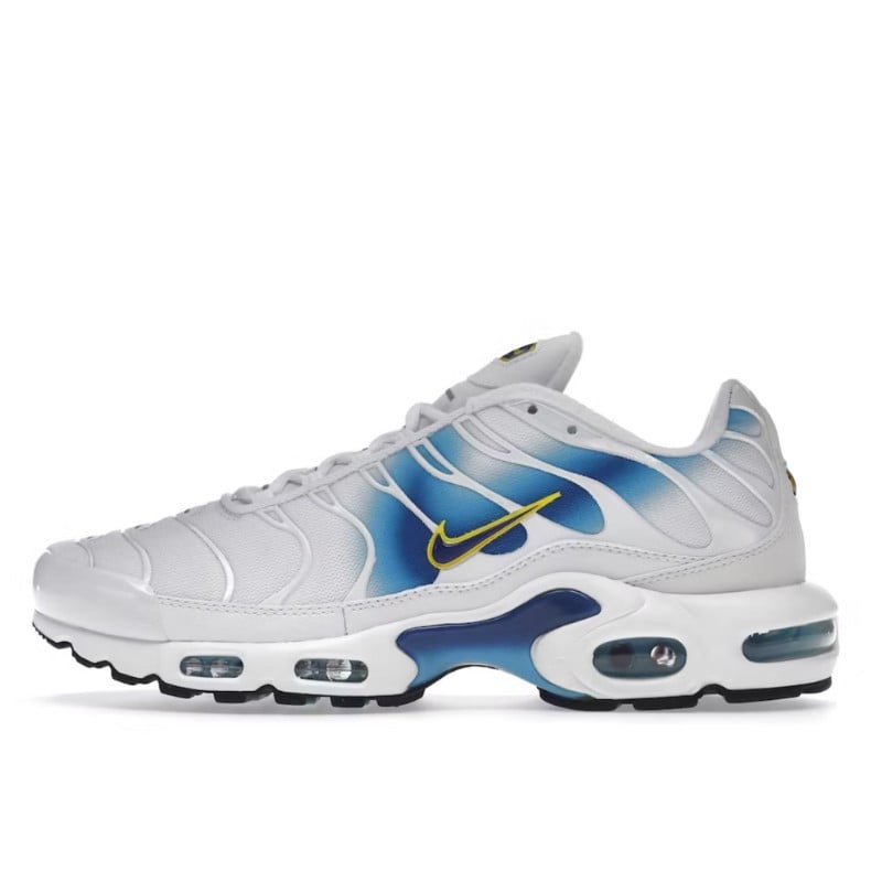 Nike Air Max Plus Spray Paint Swoosh White Blue - DX8962-100