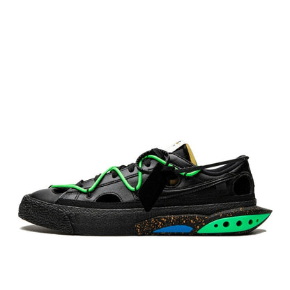 Nike Blazer Low Off-White Black Green - DH7863-001