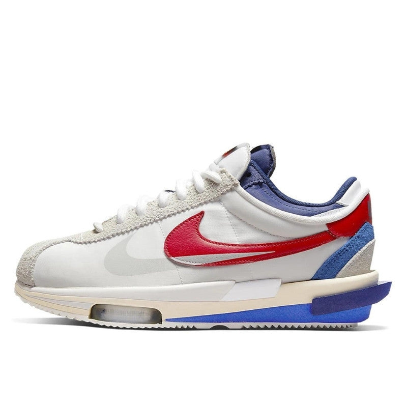 Nike Cortez 4.0 Sacai White University Red Blue - DQ0581-100