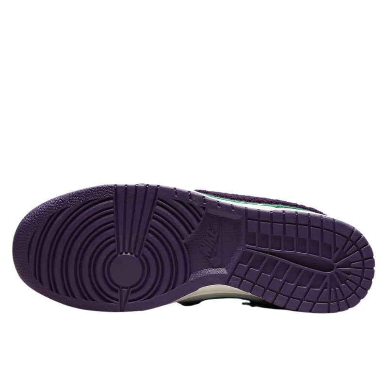 Nike Dunk Low Chenille Swoosh Sail Grand Purple - DQ7683-100