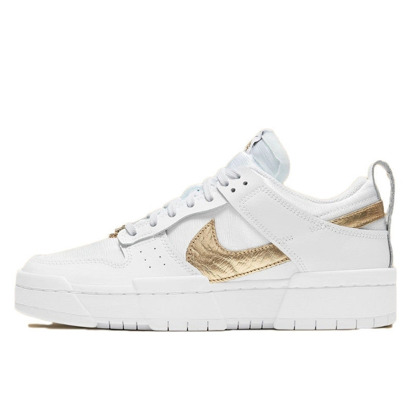 Nike Dunk Low Disrupt White Metallic Gold - DD9676-100