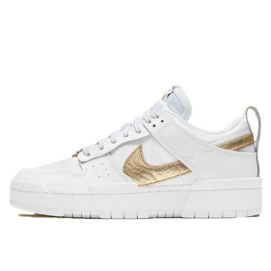 Nike Dunk Low Disrupt White Metallic Gold - DD9676-100