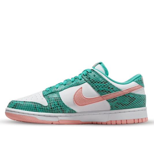 Nike Dunk Low Snakeskin Washed Teal Bleached Coral - DR8577-300