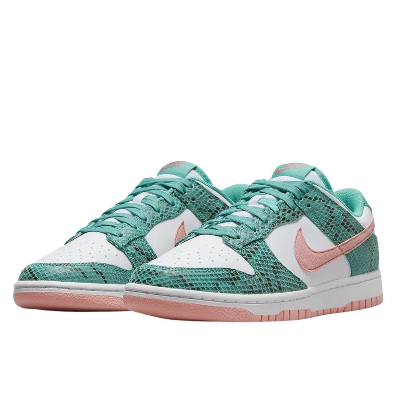 Nike Dunk Low Snakeskin Washed Teal Bleached Coral - DR8577-300