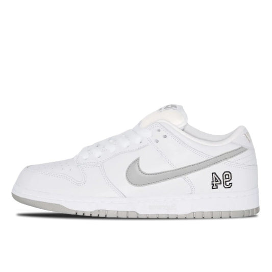 Nike SB Dunk Low Supreme 94 White Metallic Silver - HQ8487-100