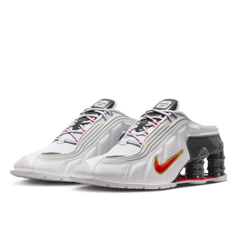 Nike Shox MR4 Mule Martine Rose Metallic Platinum Varsity Red - IM5420-100