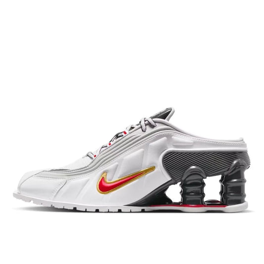 Nike Shox MR4 Mule Martine Rose Metallic Platinum Varsity Red - IM5420-100