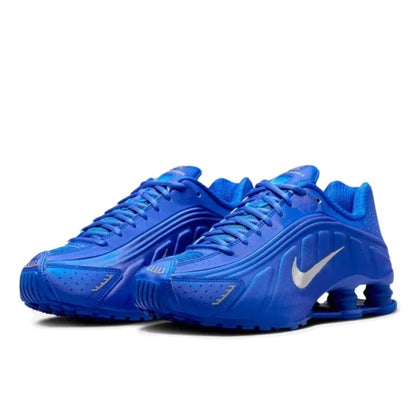 Nike Shox R4 Racer Blue Metallic Silver - HJ7303-445 / BQ4000-002