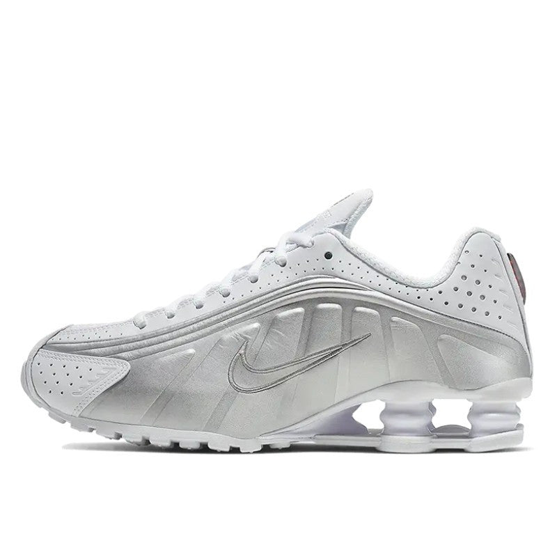 Nike Shox R4 White Metallic Silver - AR3565-101