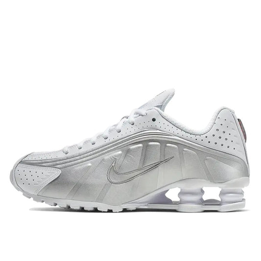 Nike Shox R4 White Metallic Silver - AR3565-101