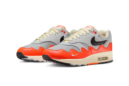 Nike Air Max 1 Patta Waves Hyper Crimson Pure Platinum (With Bracelet)