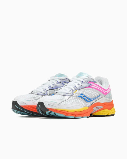 Saucony ProGrid Omni 9 White Multi Pink Orange Yellow