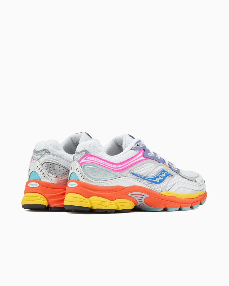 Saucony ProGrid Omni 9 White Multi Pink Orange Yellow