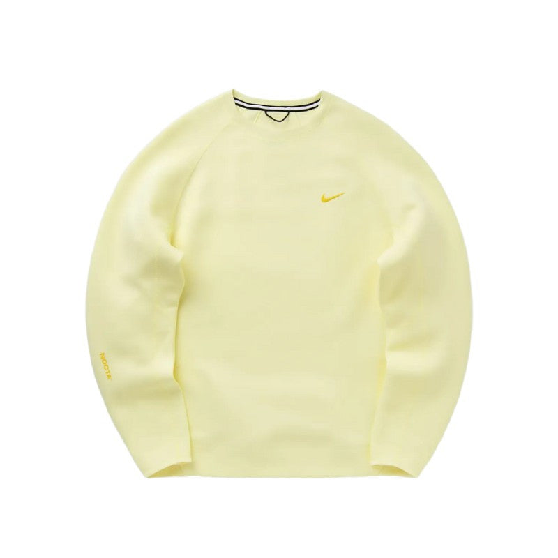 Nike Nike x NOCTA NRG Tech Fleece Crewneck Sweatshirt Citron Tint/Vivid Sulfur - FD8457-821
