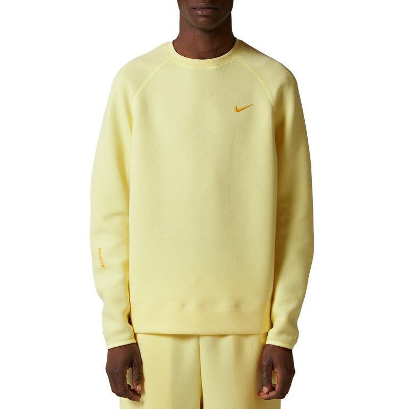 Nike Nike x NOCTA NRG Tech Fleece Crewneck Sweatshirt Citron Tint/Vivid Sulfur - FD8457-821