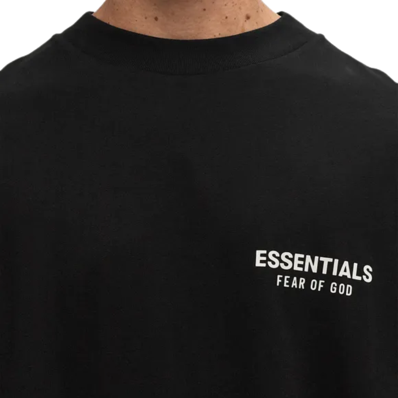 Fear Of God Fear of God Essentials Jersey Crewneck T-Shirt Black - 125HO244360F