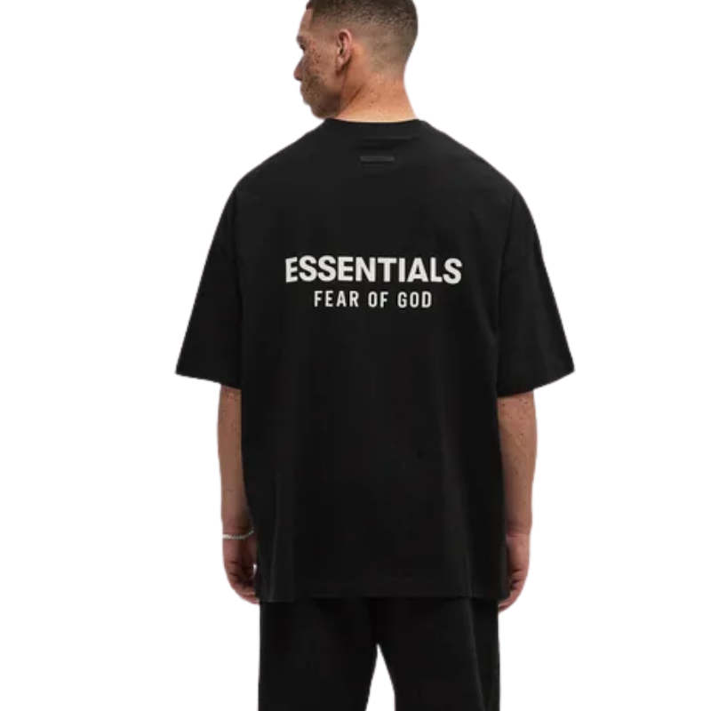 Fear Of God Fear of God Essentials Jersey Crewneck T-Shirt Black - 125HO244360F