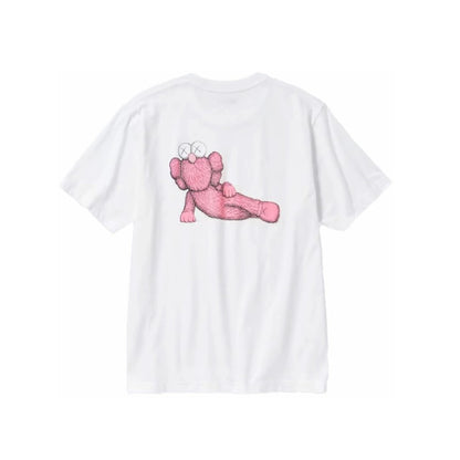 Uniqlo Uniqlo T-Shirt KAWS Pink Graphic - 467774