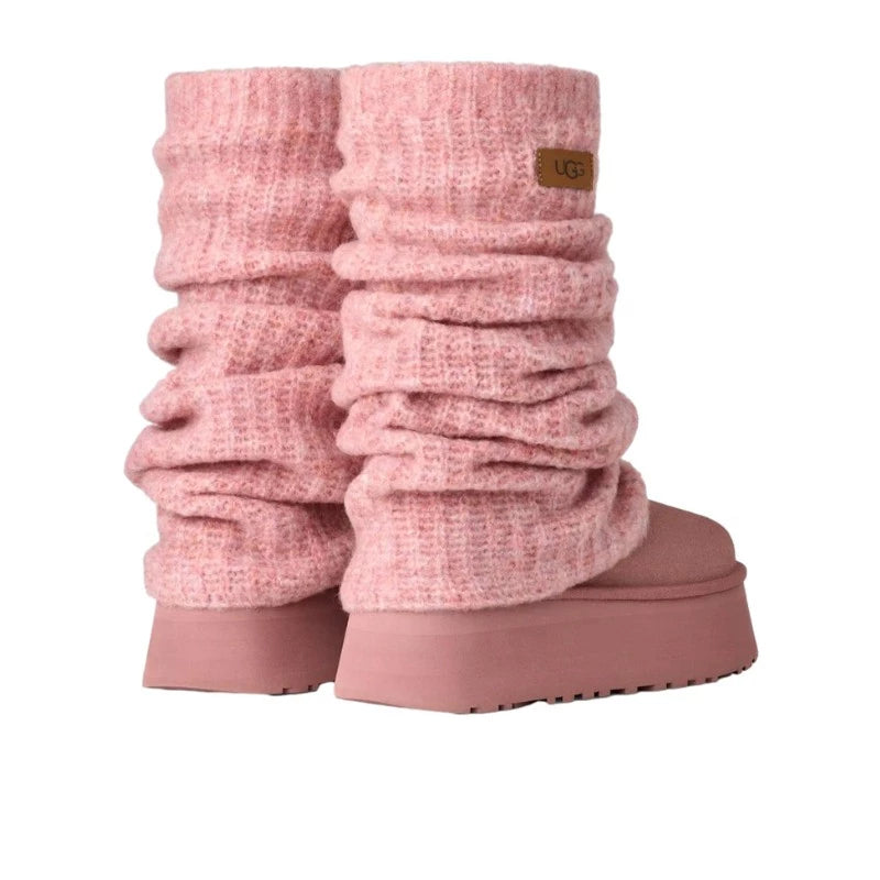 UGG Classic Mini Dipper Legwarmer Boot Pink Dawn - 1178990-PDW